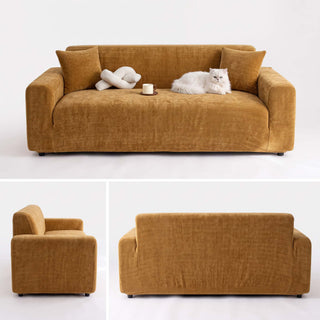 HeritageWeave Herringbone Full-Cover Sofa Slipcover
