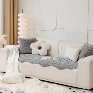 Luxe Houndstooth Sofa Cover