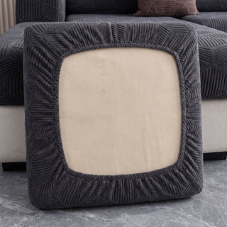 Spill-Resistant Honeycomb Jacquard Stretch Sofa Cover – Full-Cover Pet-Friendly Couch Protector