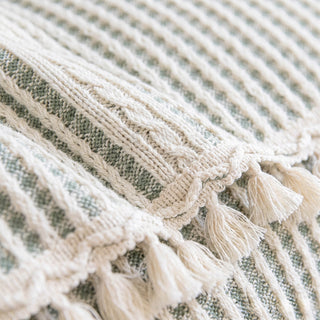 Refined Grid Tassel Chenille Nonslip Sofa/Couch Cover