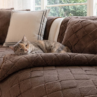 Creamy Comfort Fleece Nonslip Sofa/Couch Cover