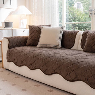Creamy Comfort Fleece Nonslip Sofa/Couch Cover