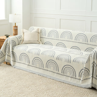 Reversible Mountain Landscape Sofa Cover