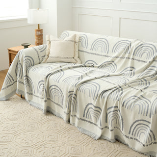 Reversible Mountain Landscape Sofa Cover