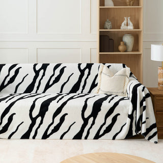 Zebra Elegance Sofa Cover