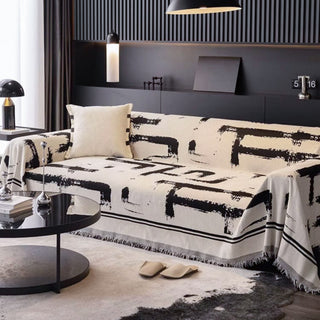 Monochrome Chic Sofa / Couch Cover – Slashop.Inc