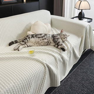 Cooling Multi-Color Modern Hassle-Free Durable Sofa Cover – Woven Pet-Friendly Minimalist Throw Couch Protector