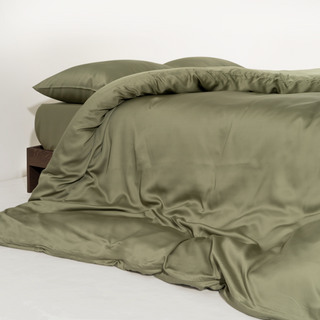FURRFREE Bamboo Duvet Cover - Pet Hair Repellent for Dogs/Cats Family