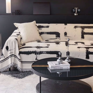 Monochrome Chic Sofa / Couch Cover – Slashop.Inc