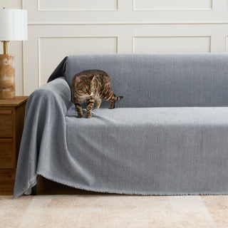 Durable Pet Friendly Herringbone Sofa/Couch Cover