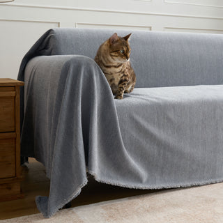 Durable Pet Friendly Herringbone Sofa/Couch Cover