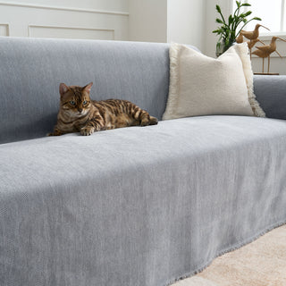 Durable Pet Friendly Herringbone Sofa/Couch Cover