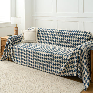 Cozy Houndstooth Sofa Cover