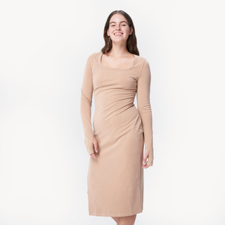 Modal soft lounge long sleeve dress