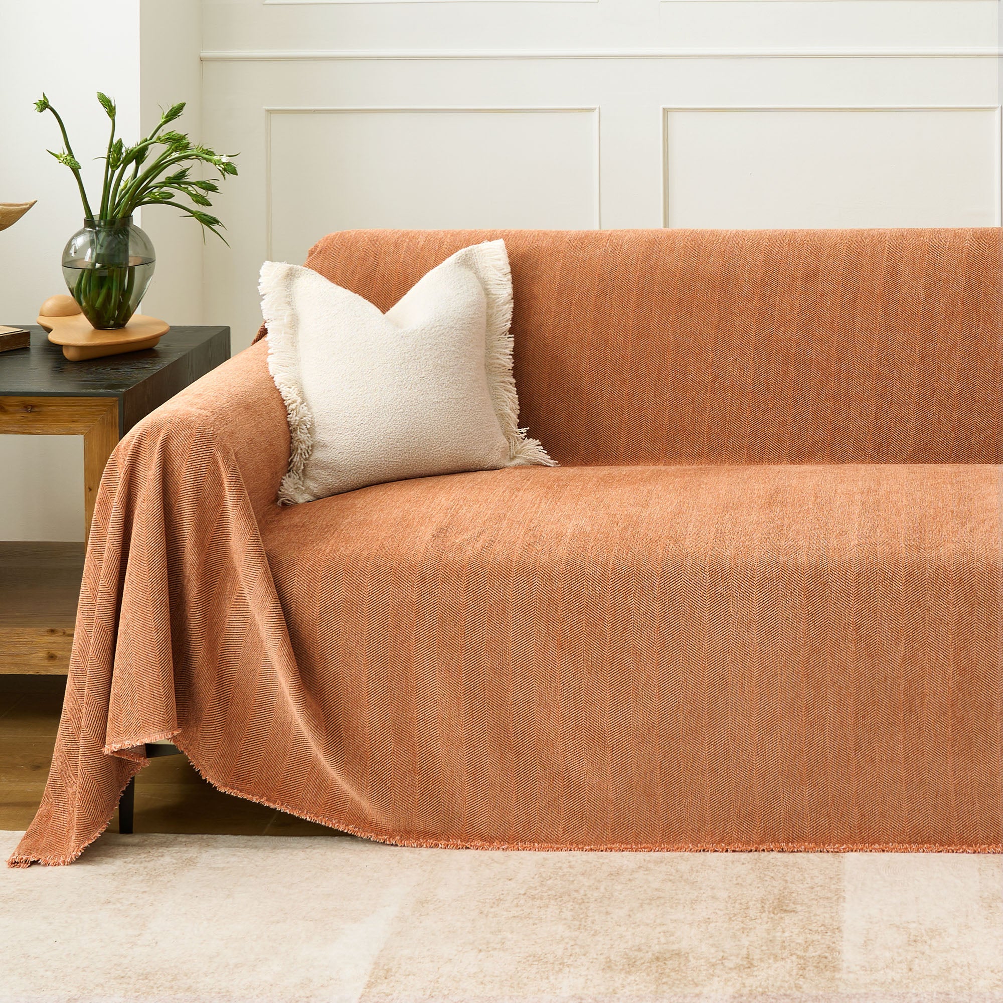 Durable Pet Friendly Herringbone Sofa/Couch Cover