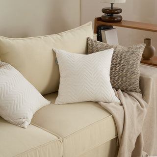 Quilted Throw Pillow Cover Set