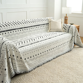 Tribal Noir Reversible Comfort Sofa / Couch Cover