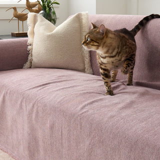 Durable Pet Friendly Herringbone Sofa/Couch Cover