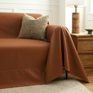 Spill-Resistant Premium Faux Leather Sofa/Couch Cover