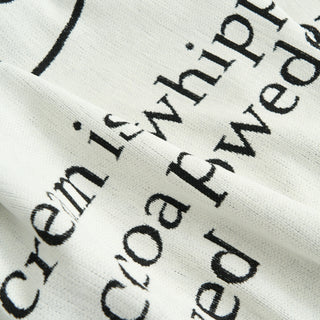 Minimalist Typography Sofa Cover