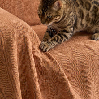 Durable Pet Friendly Herringbone Sofa/Couch Cover