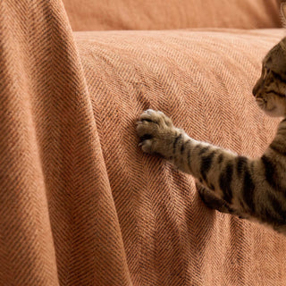 Durable Pet Friendly Herringbone Sofa/Couch Cover