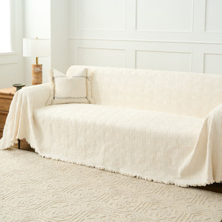 Cozy Winter Crosshatch Style Sofa/Couch Cover