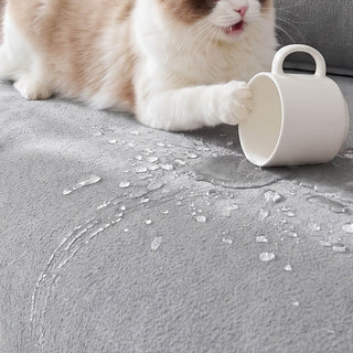 Spill-Resistant AquaLux Sofa/Couch Cover for Pet Owners