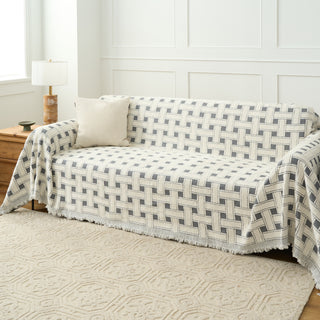 Cozy Winter Crosshatch Style Sofa/Couch Cover
