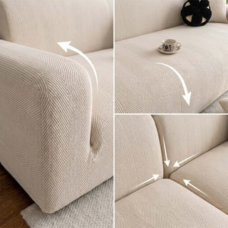 AquaFlex GeoStretch Spill-Resistant Sofa Slipcover