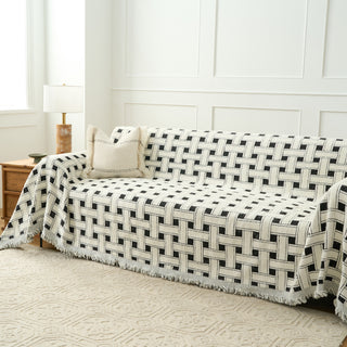 Cozy Winter Crosshatch Style Sofa/Couch Cover