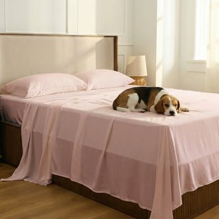 FURRFREE Bamboo Sheet Set - Pet Hair Repellent for Dogs/Cats Family