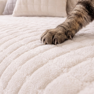 Luxe Quilted Flannel Nonslip Sofa/Couch Cover