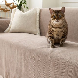 Durable Pet Friendly Herringbone Sofa/Couch Cover