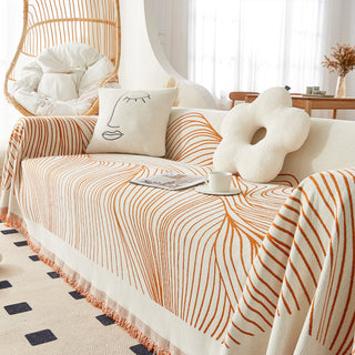 Reversible Jacquard Sofa / Couch Cover – Slashop.Inc