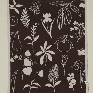 Botanical Sketch Throw Blanket