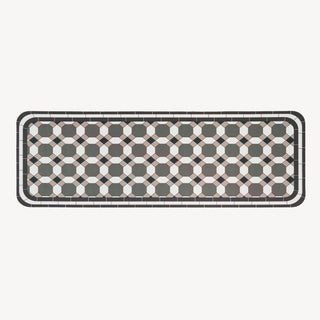 Easy Clean Rug Vintage Frame Durable Non-Slip Pet-Friendly Modern Hallway Runner Stain-Resistant