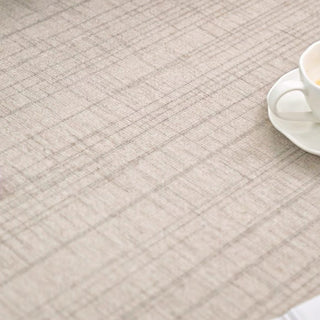 Easy Clean Rug Beige Harmony Border Spillproof Pet-Friendly Minimalist Living Room Area Rug
