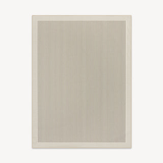 Easy Clean Rug Linear Elegance Durable Non-Slip Pet-Friendly Minimalist Hallway Indoor Doormat