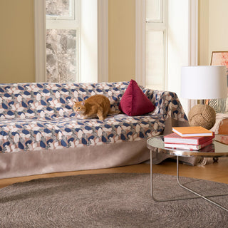 Pet Claw & Stain Resistant Wild Leaves Sofa Cover