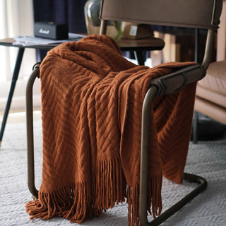 Geometric Patterned Throw Blanket