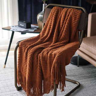 Geometric Patterned Throw Blanket