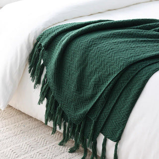 Nordic Knitted Throw Blanket