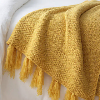 Nordic Knitted Throw Blanket