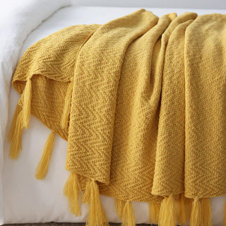 Nordic Knitted Throw Blanket
