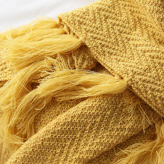Nordic Knitted Throw Blanket