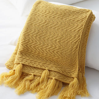 Nordic Knitted Throw Blanket