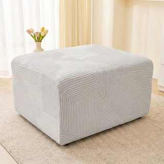 CreamFlow Stretch Full-Encasing Sofa Slipcover
