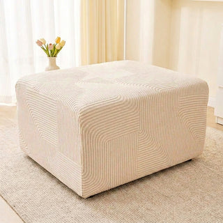 CreamFlow Stretch Full-Encasing Sofa Slipcover