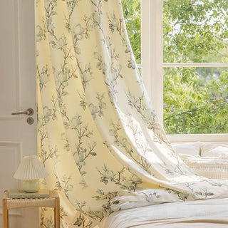 Rustic Floral Curtain